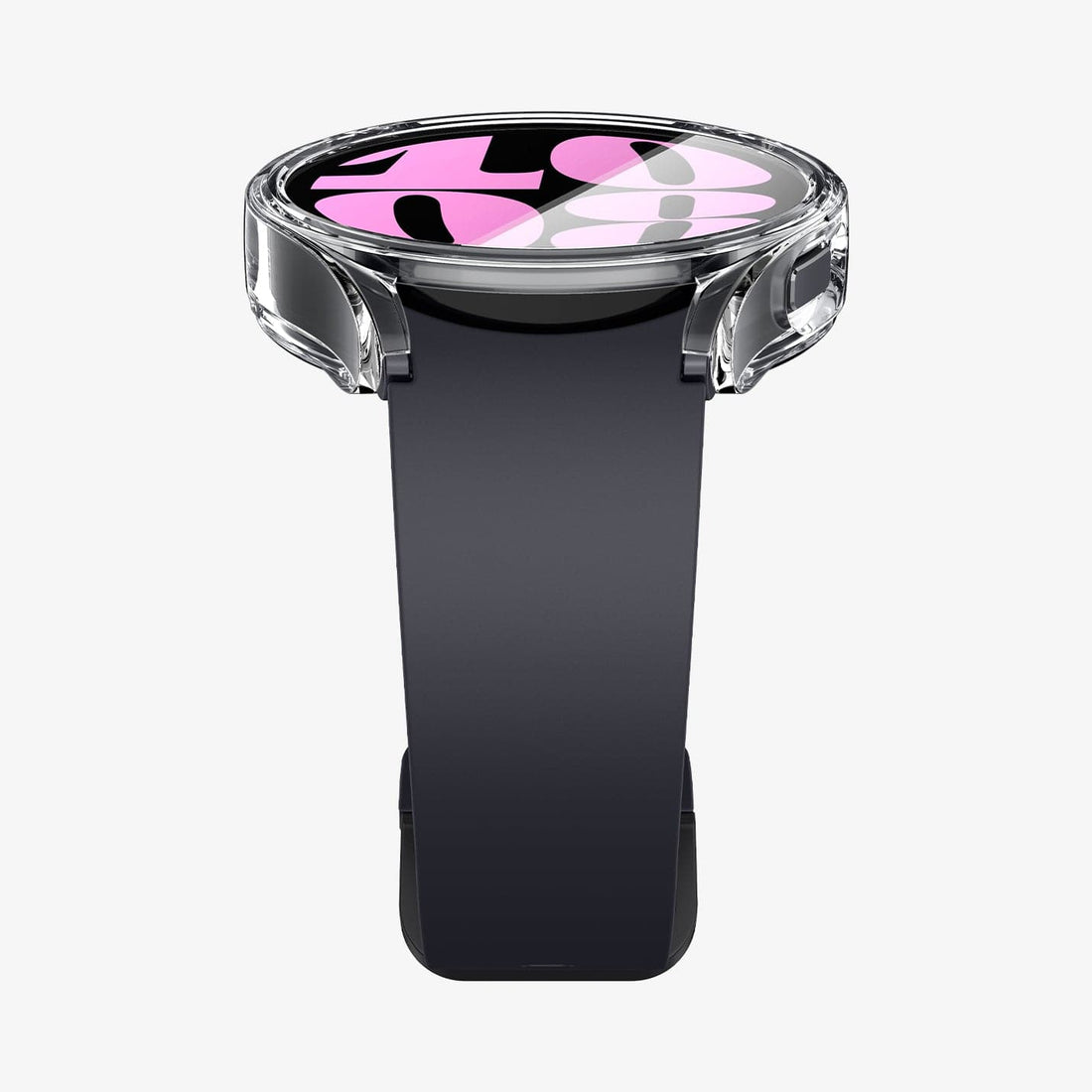 ACS06502 - Galaxy Watch 6 (40mm) Case Ultra Hybrid in crystal clear showing the bottom and partial front