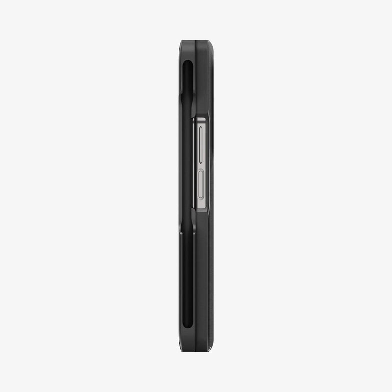 ACS05186 - Galaxy Z Fold 4 Case Slim Armor Pro Pen Edition in black showing the sides