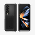 ACS05106 - Galaxy Z Fold 4 Case Neo Hybrid S in black showing the back and front with space in between