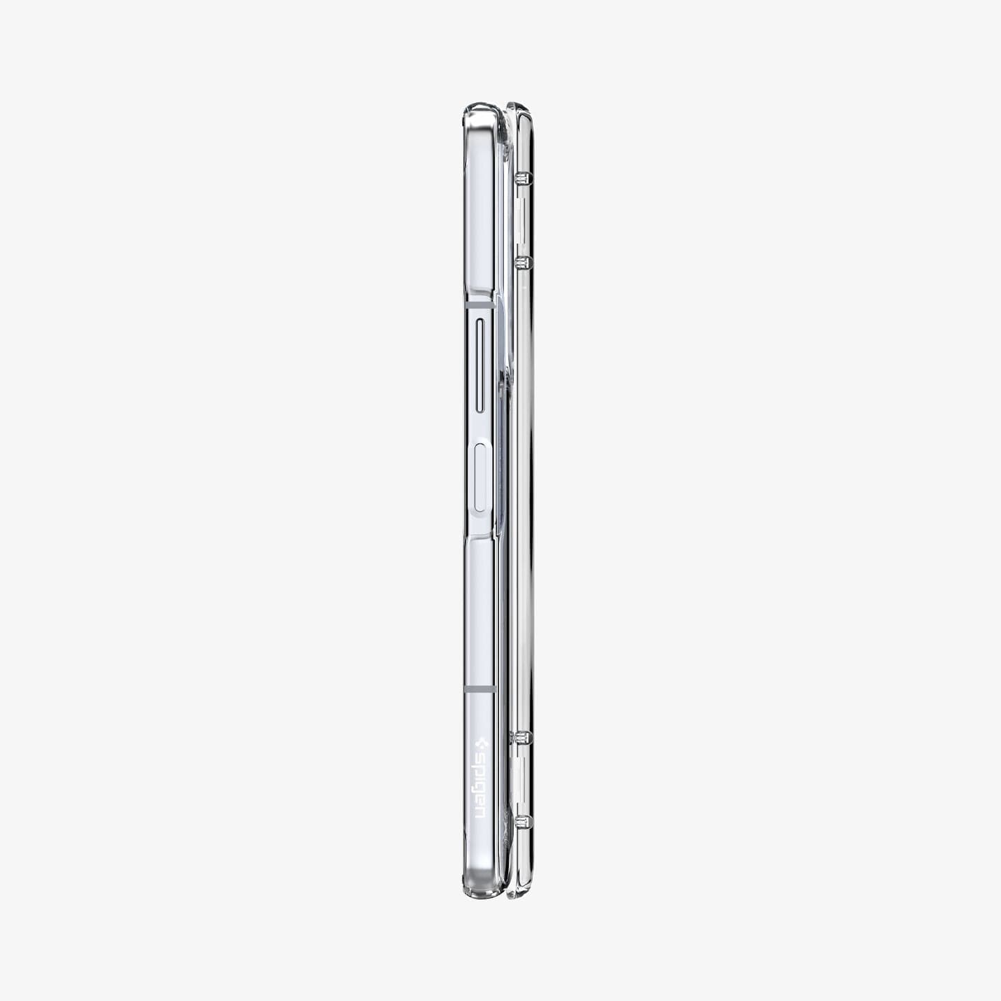 ACS06516 - Galaxy Z Fold 5 Case Thin Fit Pro in crystal clear showing the sides