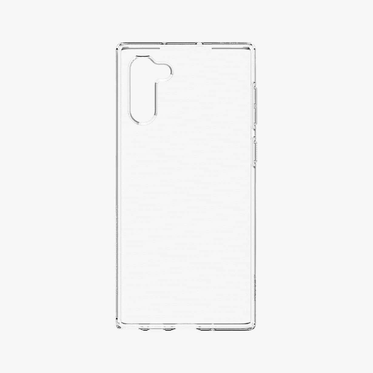 628CS27370 - Galaxy Note 10 Liquid Crystal Case in crystal clear showing the inside of case