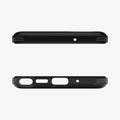 ACS01422 - Galaxy Note 20 Tough Armor Case in black showing the top and bottom