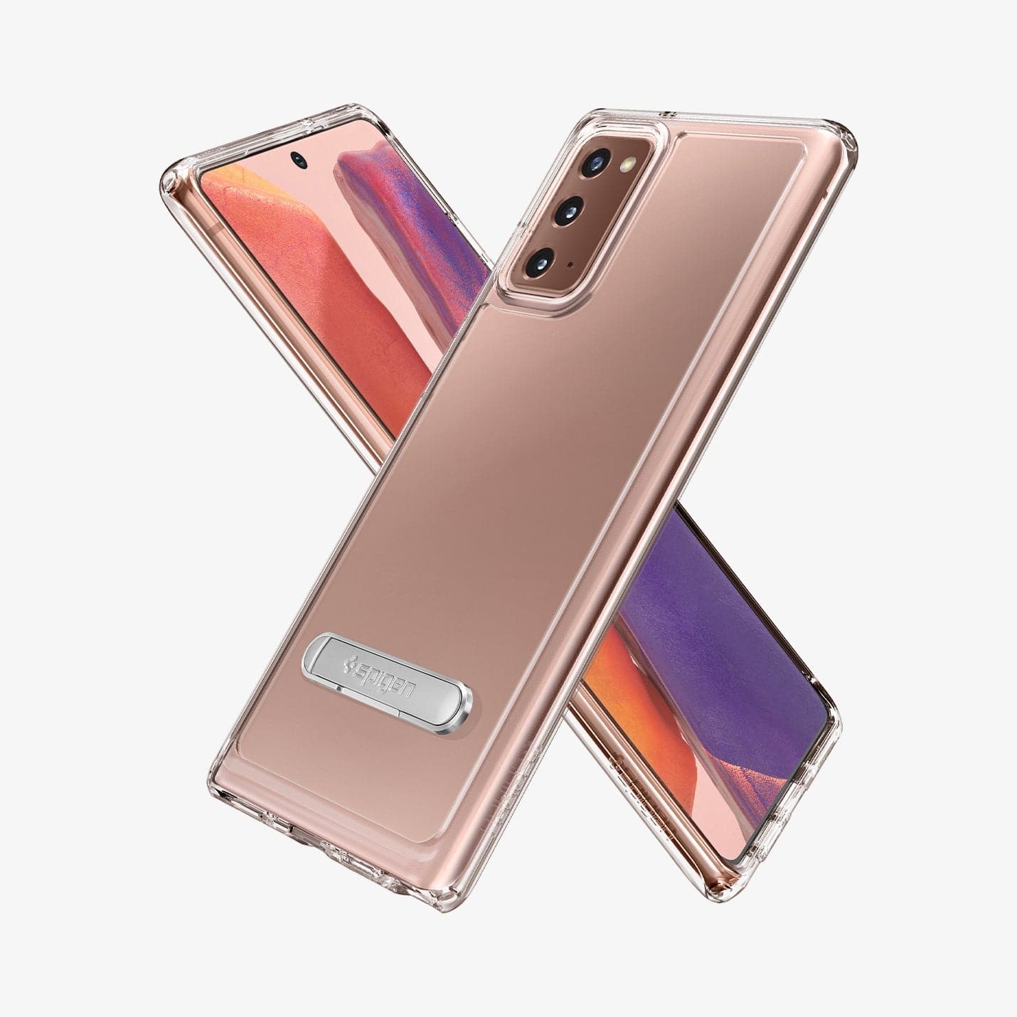 ACS01421 Galaxy Note 20 Ultra Hybrid S Case in crystal clear showing