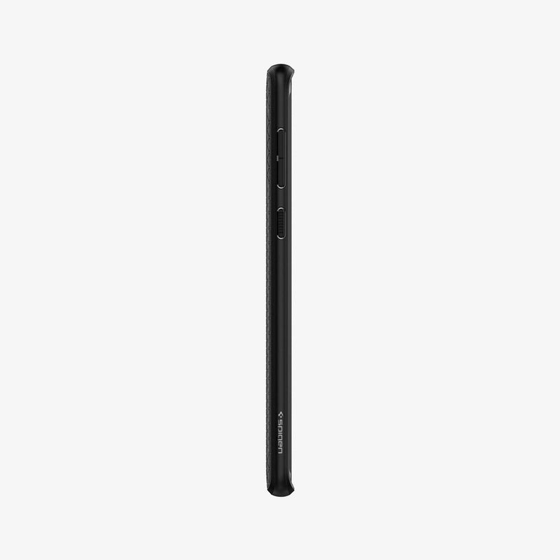 599CS24580 - Galaxy Note 9 Liquid Air Case in black showing the side