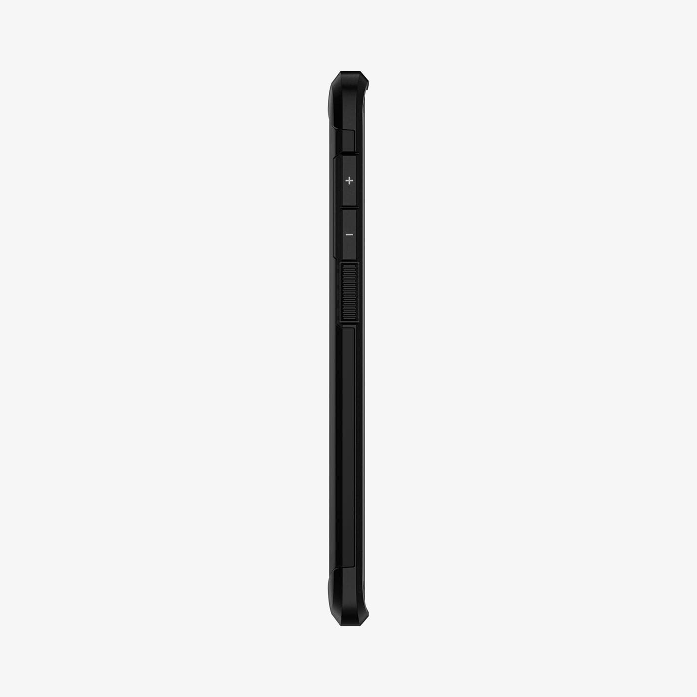 605CS25805 - Galaxy S10 Tough Armor Case in black showing the side