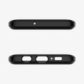 605CS25805 - Galaxy S10 Tough Armor Case in black showing the top and bottom