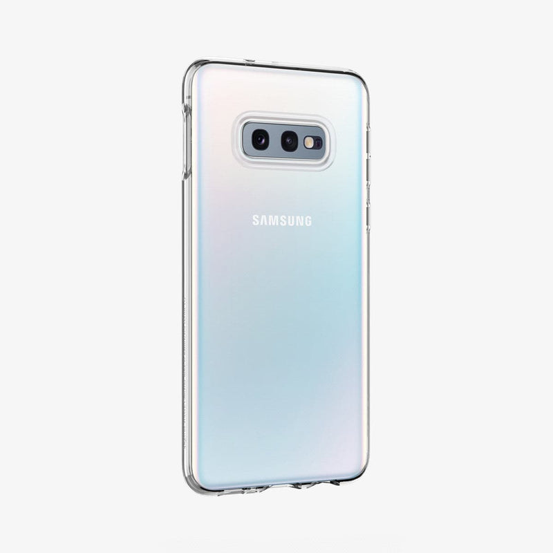 609CS25833 - Galaxy S10e Liquid Crystal Case in crystal clear showing the back and partial side