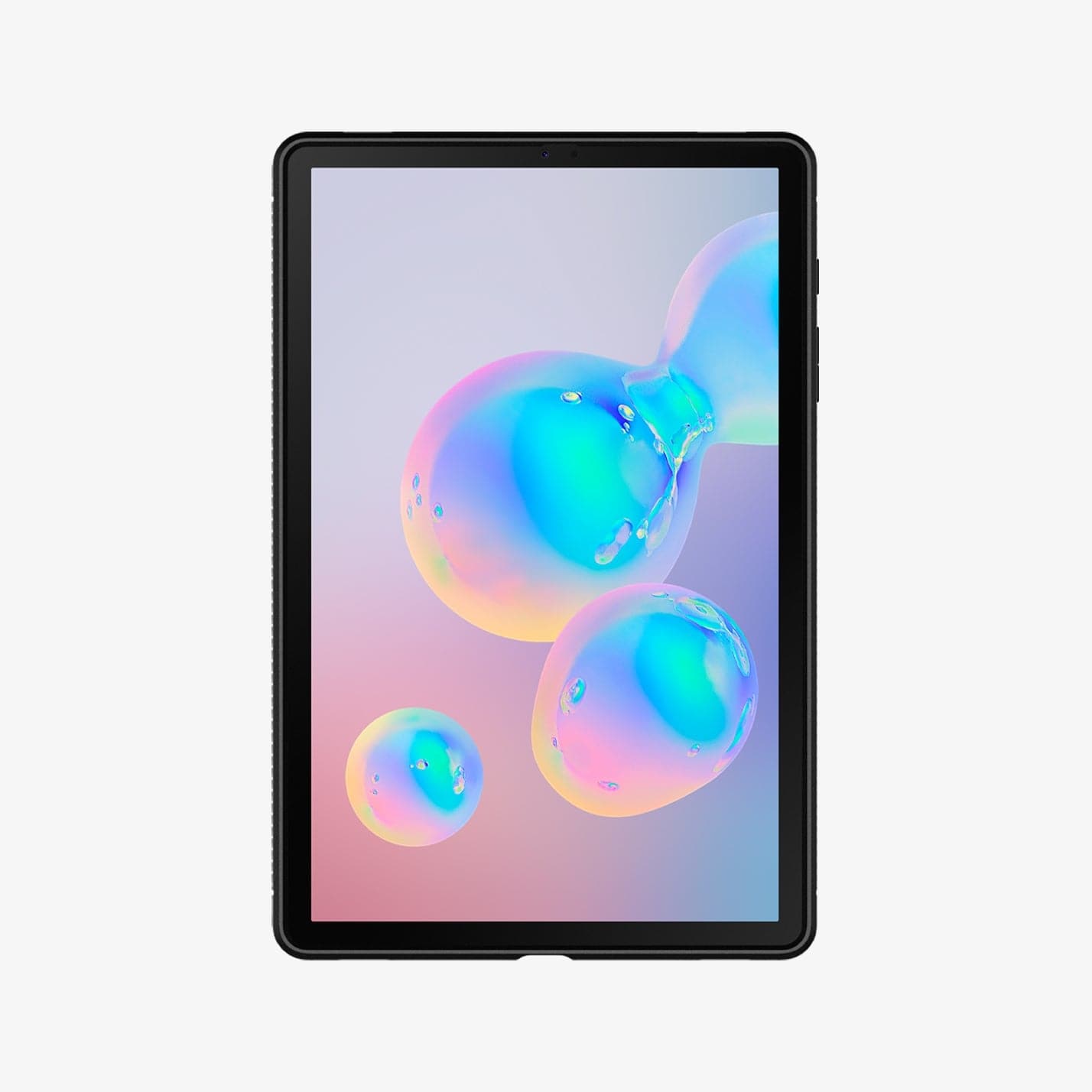 ACS00220 - Galaxy Tab S6 Case Rugged Armor in matte black showing the front