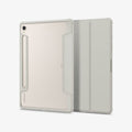 ACS06838 - Galaxy Tab S9 Case Ultra Hybrid Pro in gray showing the back and front