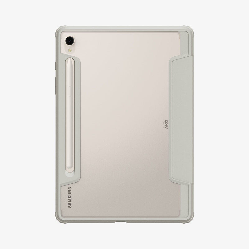 ACS06838 - Galaxy Tab S9 Case Ultra Hybrid Pro in gray showing the back