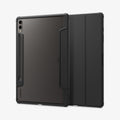 ACS07076 - Galaxy Tab S9 Plus Case Ultra Hybrid Pro in black showing the back and front