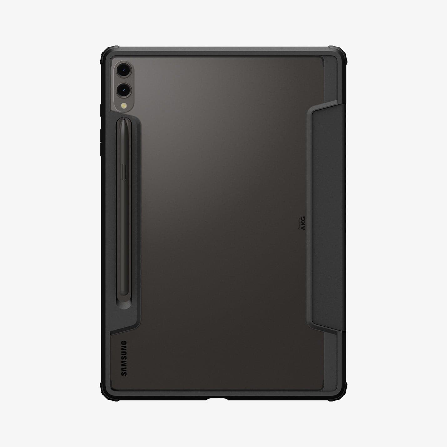 ACS07076 - Galaxy Tab S9 Plus Case Ultra Hybrid Pro in black showing the back