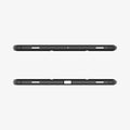 ACS07076 - Galaxy Tab S9 Plus Case Ultra Hybrid Pro in black showing the top and bottom with precise cutouts
