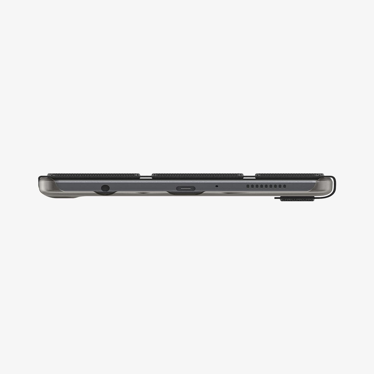ACS02864 - Galaxy Tab A7 Lite Case Liquid Air Folio in black showing the bottom