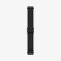 AMP04040 - Galaxy Watch Band Lite Fit (20mm) in black showing the inside of watch band laid out flat