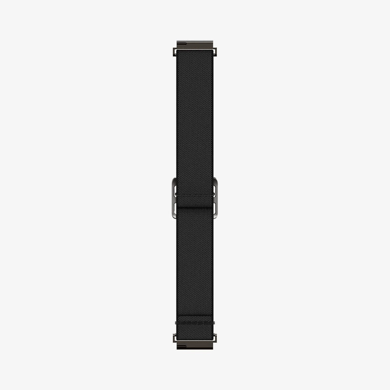 AMP04040 - Galaxy Watch Band Lite Fit (20mm) in black showing the inside of watch band laid out flat