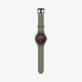 ACS05913 - Galaxy Watch 5 Pro (45mm) Case Rugged Armor Pro in vintage khaki showing the front with watch band laid out flat