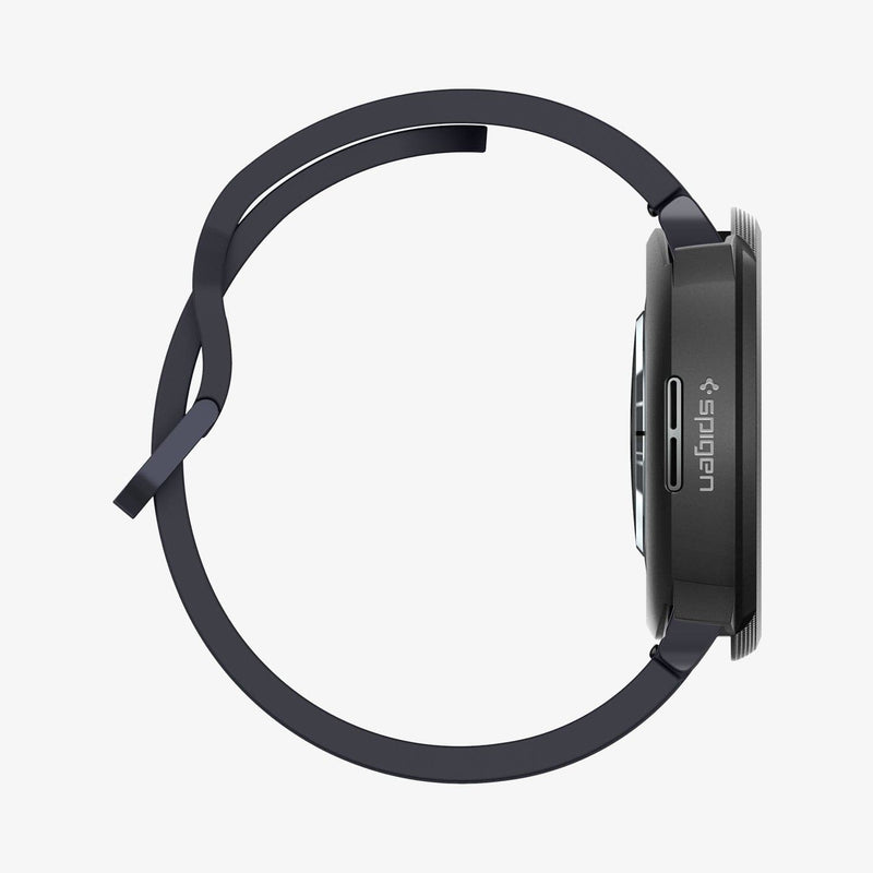 ACS06392 - Galaxy Watch 6 (44mm) Case Liquid Air in matte black showing the side