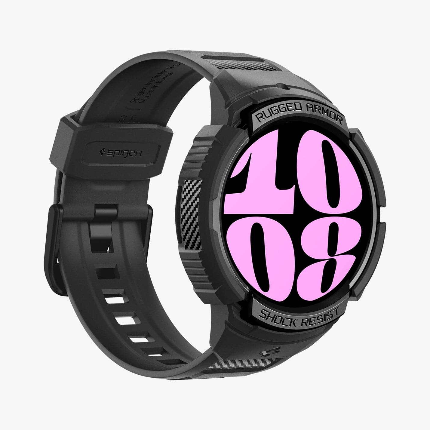 ACS06501 - Galaxy Watch 6 (40mm) Case Rugged Armor Pro in black showing the front and partial side