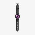 ACS06501 - Galaxy Watch 6 (40mm) Case Rugged Armor Pro in black showing the front with watch band laid out flat