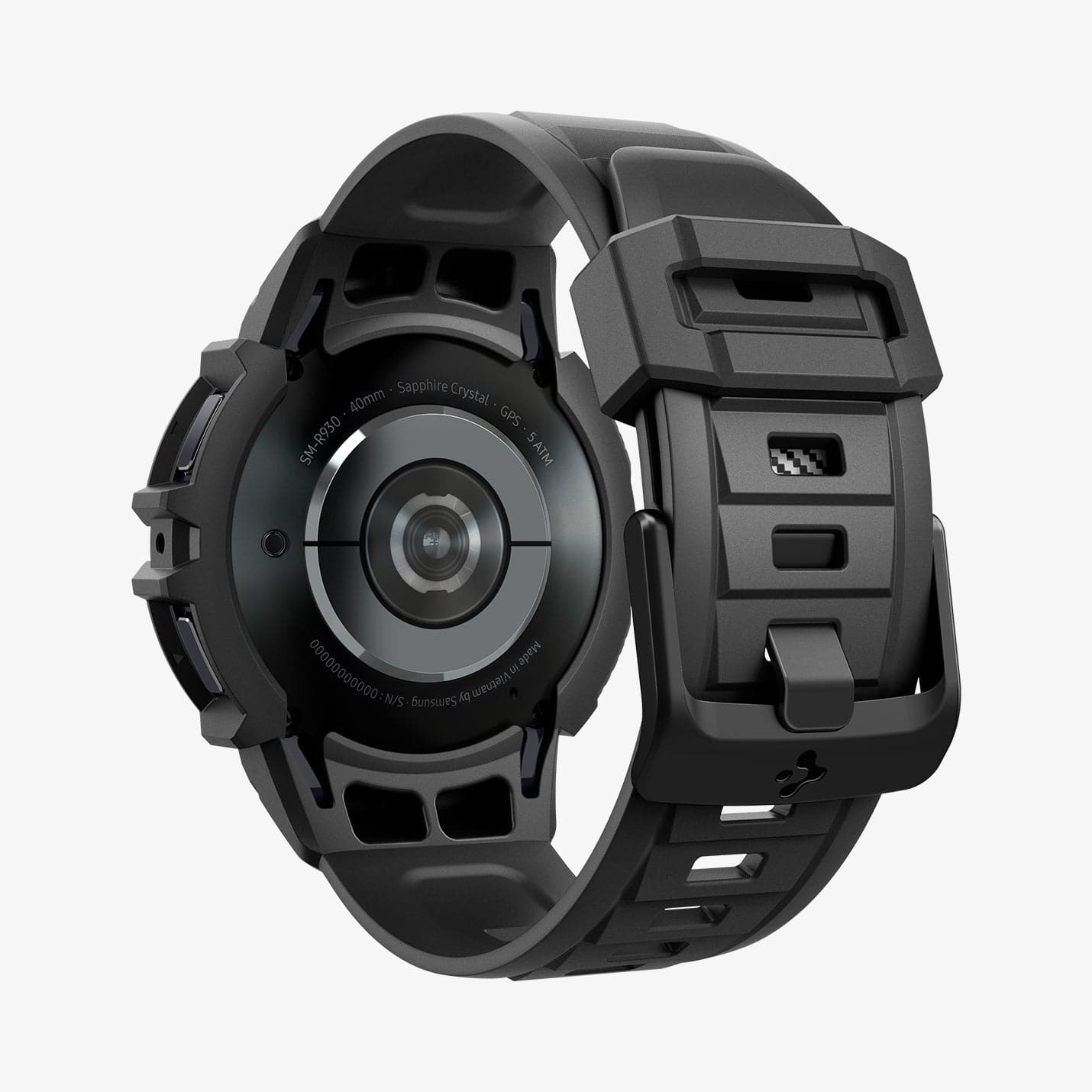 ACS06501 - Galaxy Watch 6 (40mm) Case Rugged Armor Pro in black showing the back