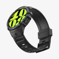 ACS06496 - Galaxy Watch 6 (44mm) Case Rugged Armor Pro in black showing the front, side and bottom