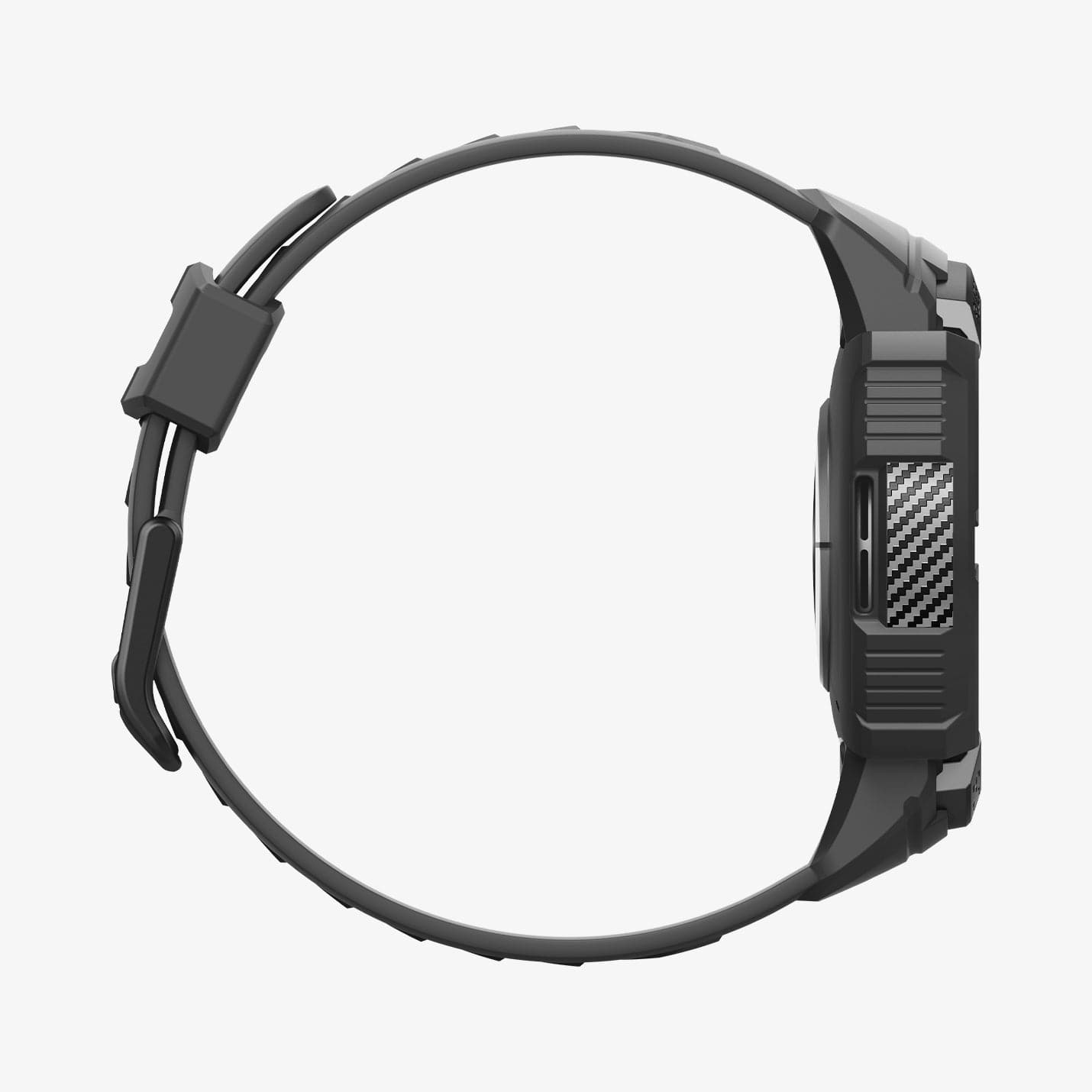 ACS06496 - Galaxy Watch 6 (44mm) Case Rugged Armor Pro in black showing the side