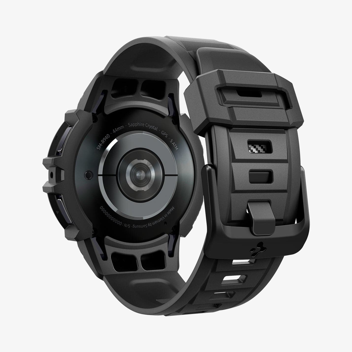 ACS06496 - Galaxy Watch 6 (44mm) Case Rugged Armor Pro in black showing the back