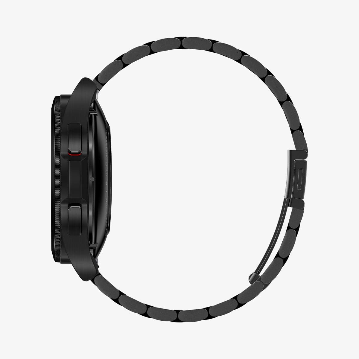 600WB24980 - Galaxy Watch Band (20mm) Modern Fit in black showing the side