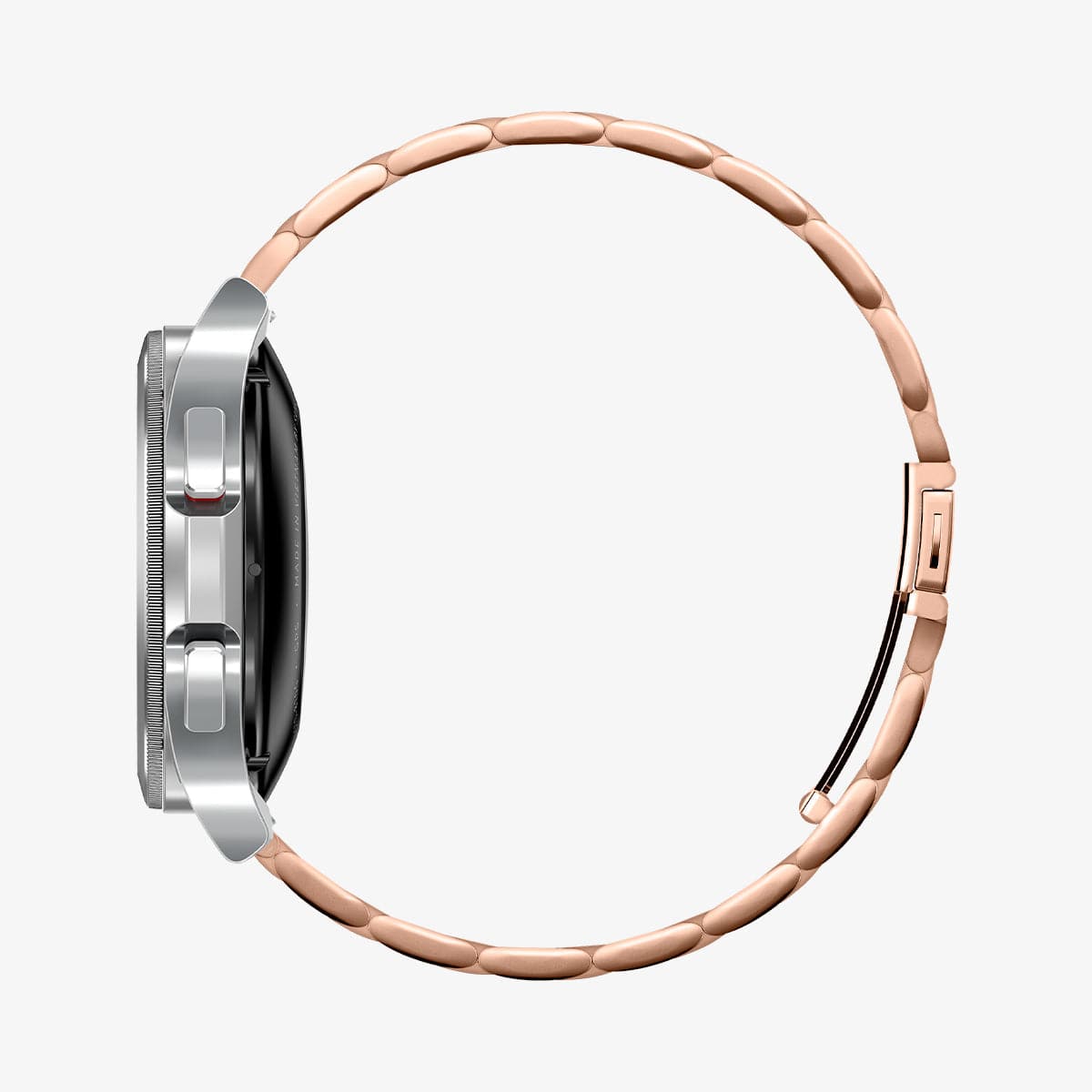 600WB24982 - Galaxy Watch Band (20mm) Modern Fit in rose gold showing the side