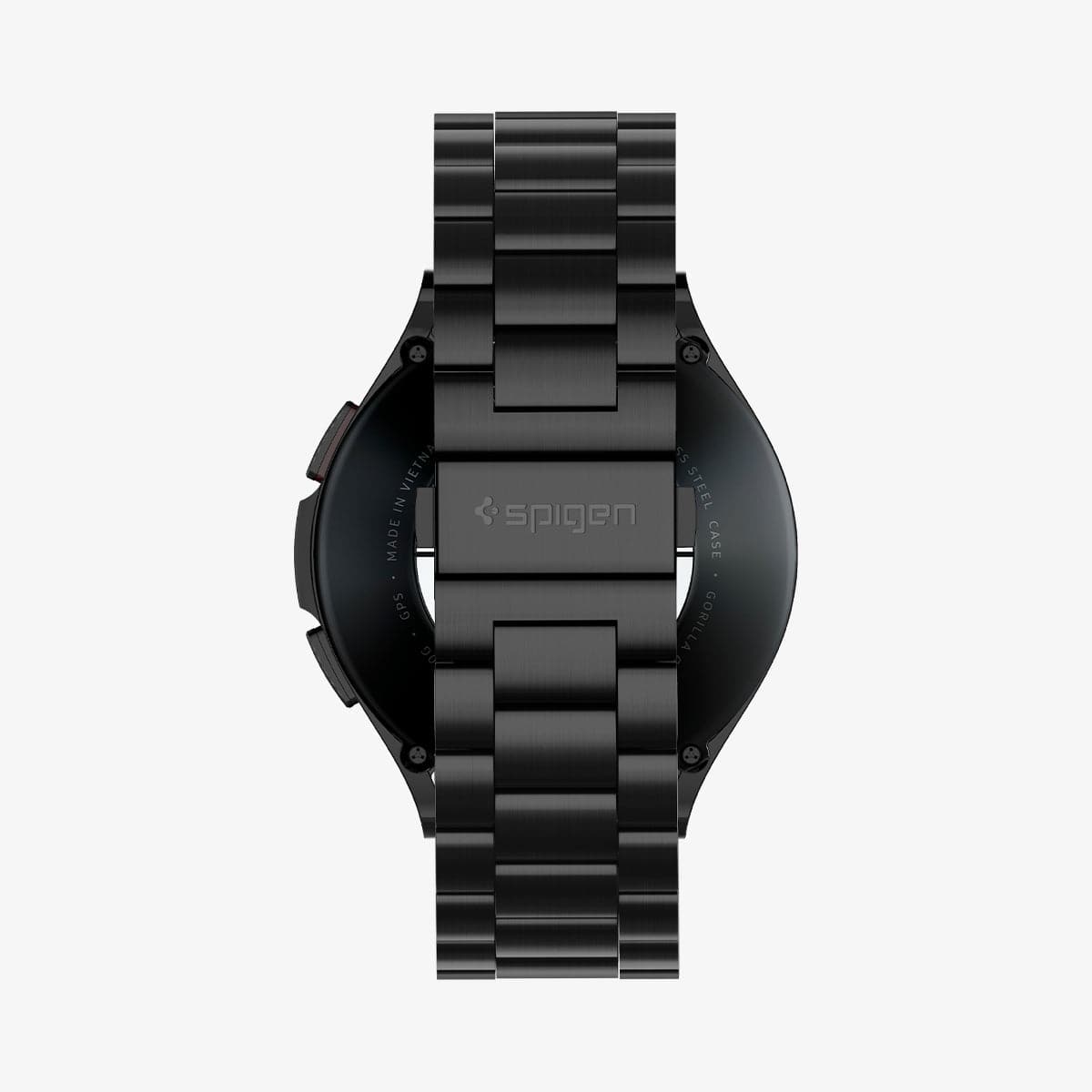 600WB24983 - Galaxy Watch Band (22mm) Modern Fit in black showing the back of band