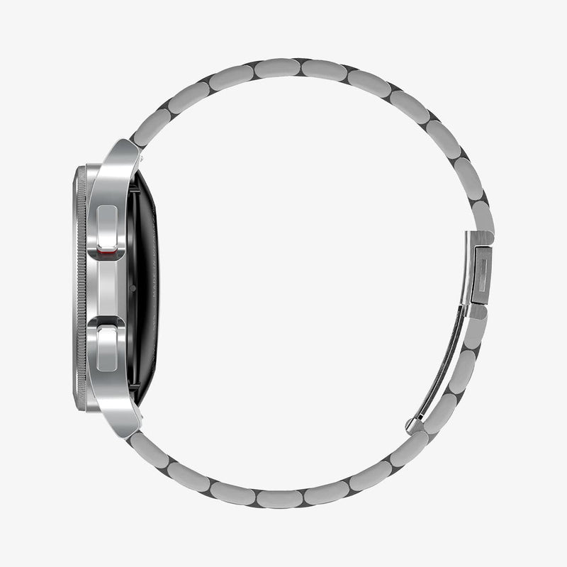 600WB24981 - Galaxy Watch Band (22mm) Modern Fit in silver showing the side