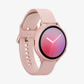 ACS00818 - Galaxy Watch Active 2 (44mm) Case Liquid Air in pink gold showing the front and inside of band
