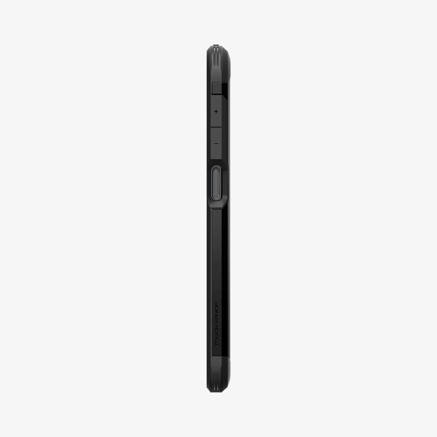 ACS04601 - Galaxy XCover 6 Pro Tough Armor Case in black showing the side