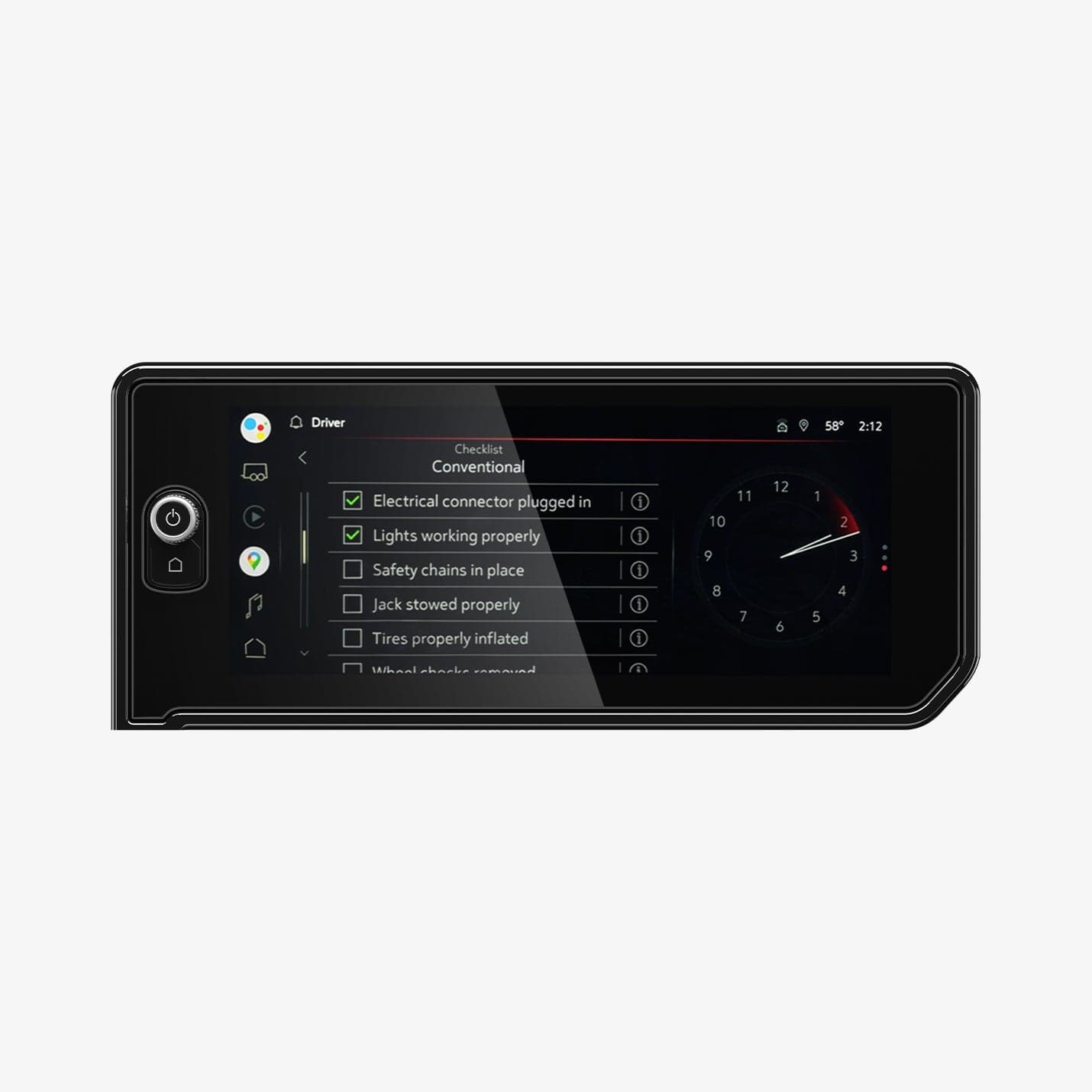 AGL06273 - GMC Sierra Screen Protector GLAS.tR SLIM Anti-Glare showing the front
