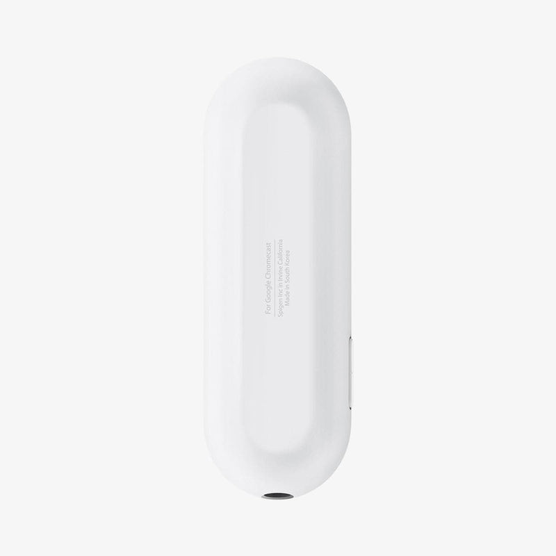 AMP02715 - Chromecast with Google TV Silicone Fit Voice Remote in white showing the back