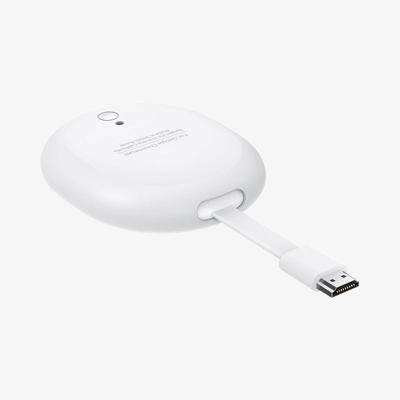 AMP02713 - Chromecast with Google TV Silicone Fit in white showing the back and side