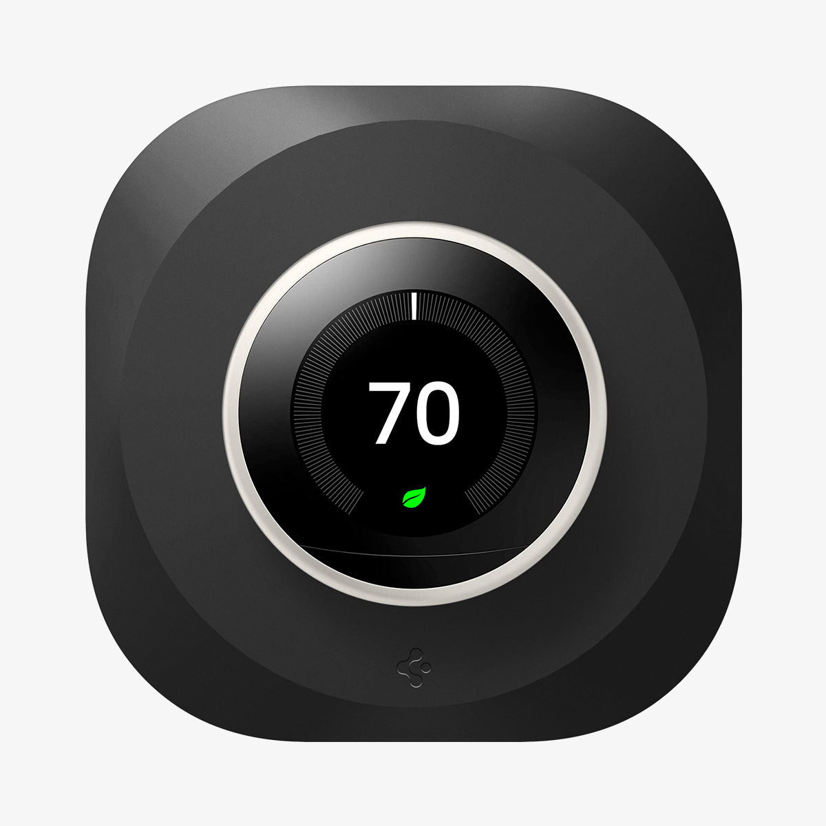 AHP03711 - Google Nest Learning Thermostat 3G Wall Plate in black showing the front