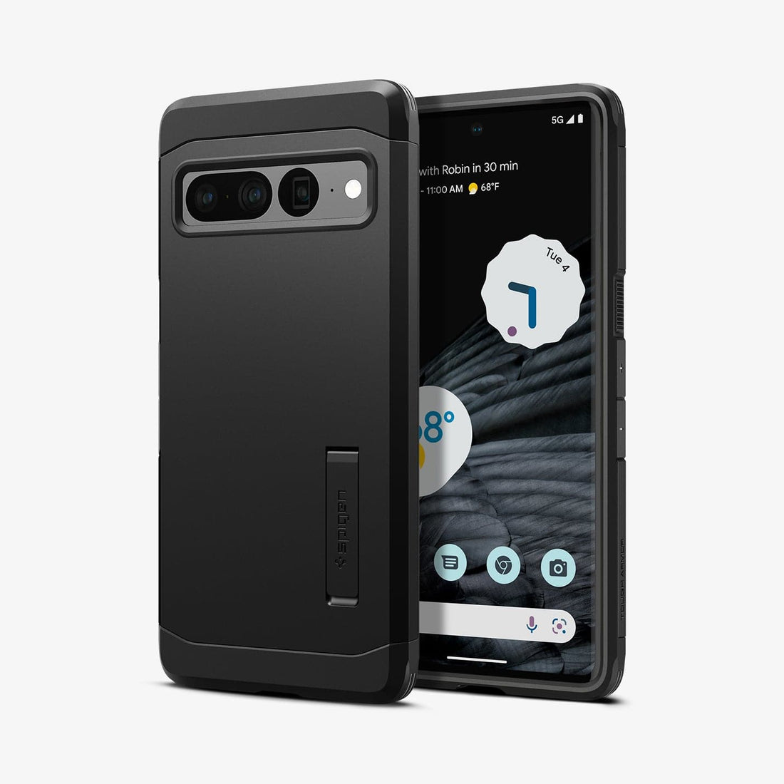 ACS04728 - Pixel 7 Pro Case Tough Armor in black showing the back
