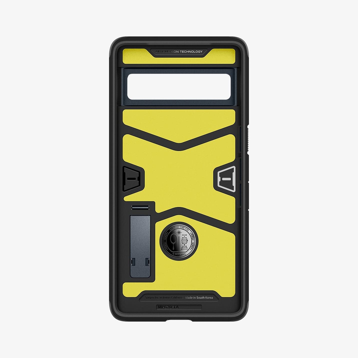 ACS04729 - Pixel 7 Pro Case Tough Armor in metal slate showing the inside of case