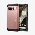 ACS04730 - Pixel 7 Pro Case Tough Armor in rose gold showing the back and front