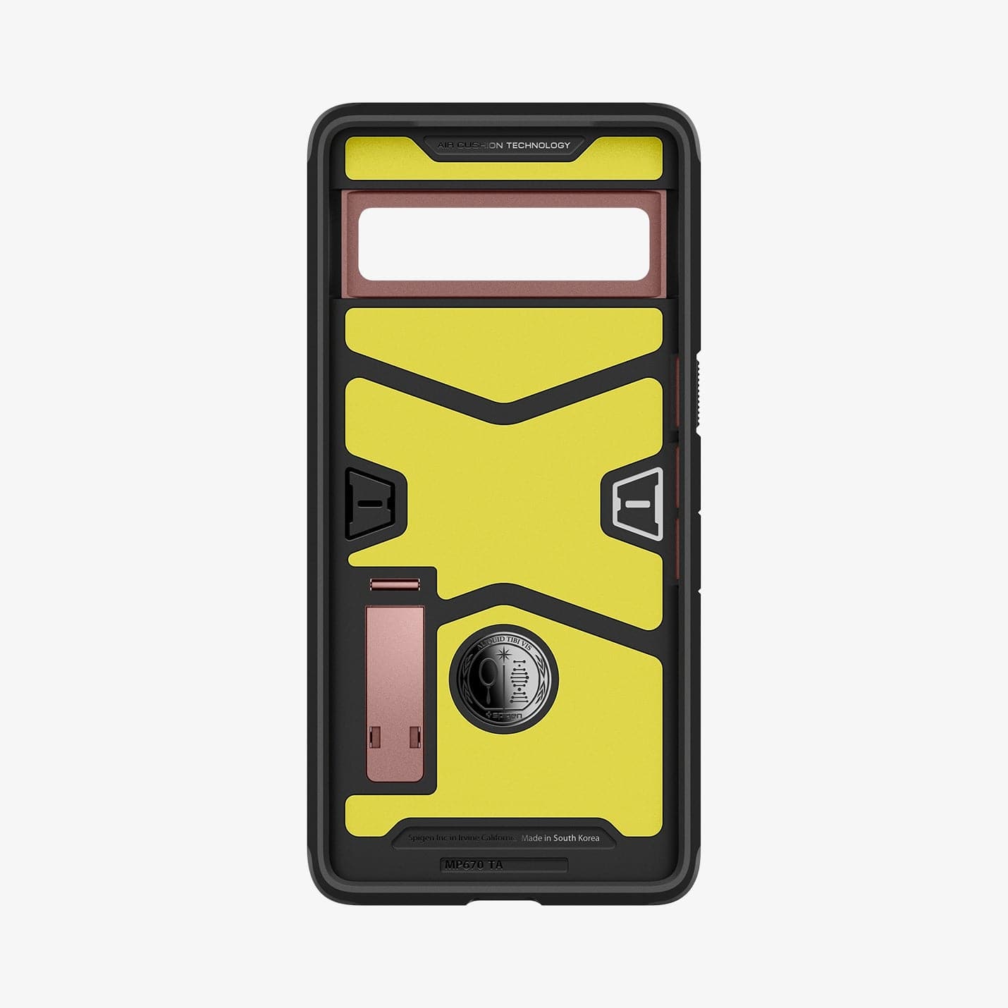 ACS04730 - Pixel 7 Pro Case Tough Armor in rose gold showing the inside of case