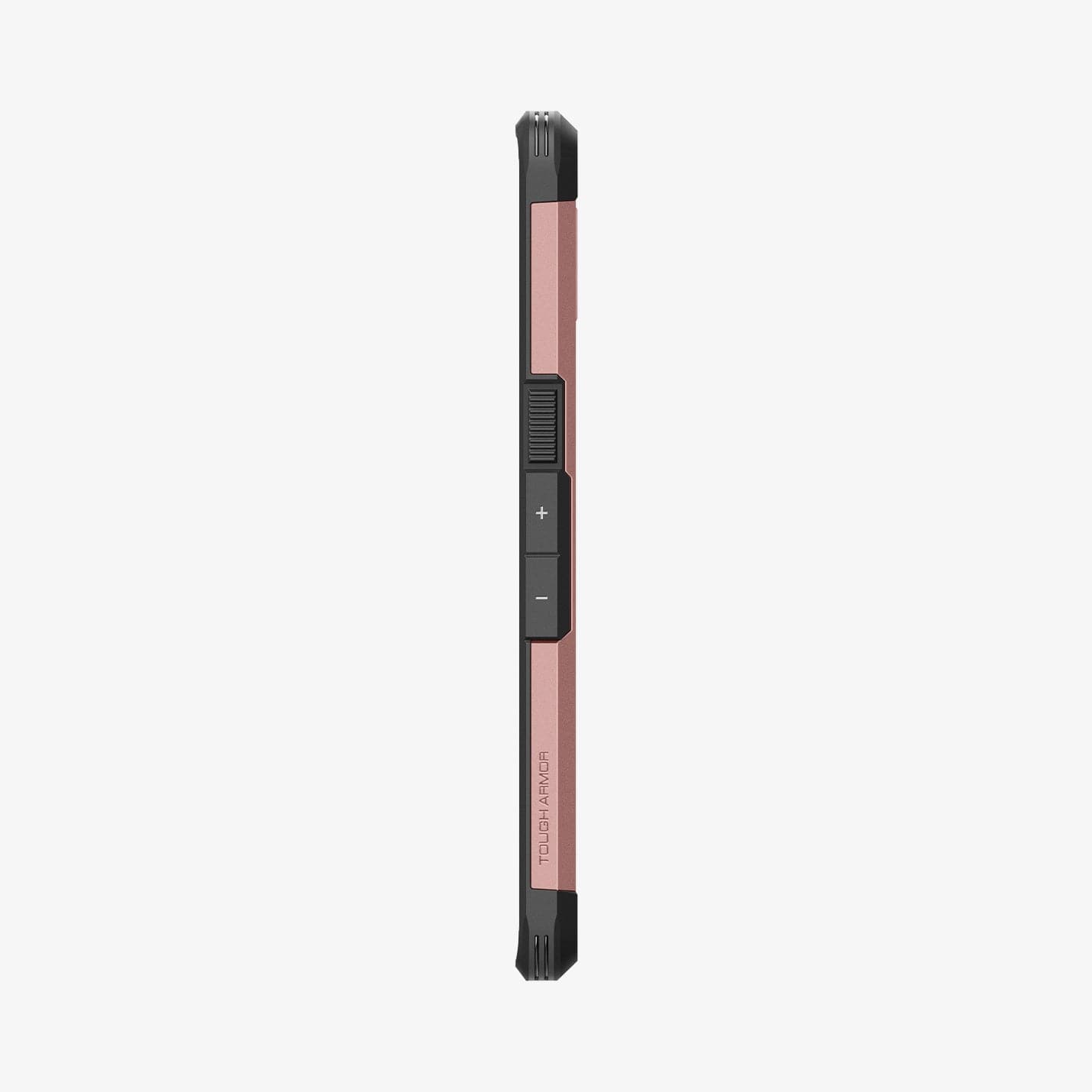 ACS04730 - Pixel 7 Pro Case Tough Armor in rose gold showing the side with volume controls
