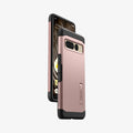 ACS04730 - Pixel 7 Pro Case Tough Armor in rose gold showing the sides, partial back and front