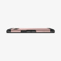 ACS04730 - Pixel 7 Pro Case Tough Armor in rose gold showing the side and partial back with device laying flat