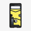 ACS04702 - Pixel 7 Case Tough Armor in metal slate showing the inside of case