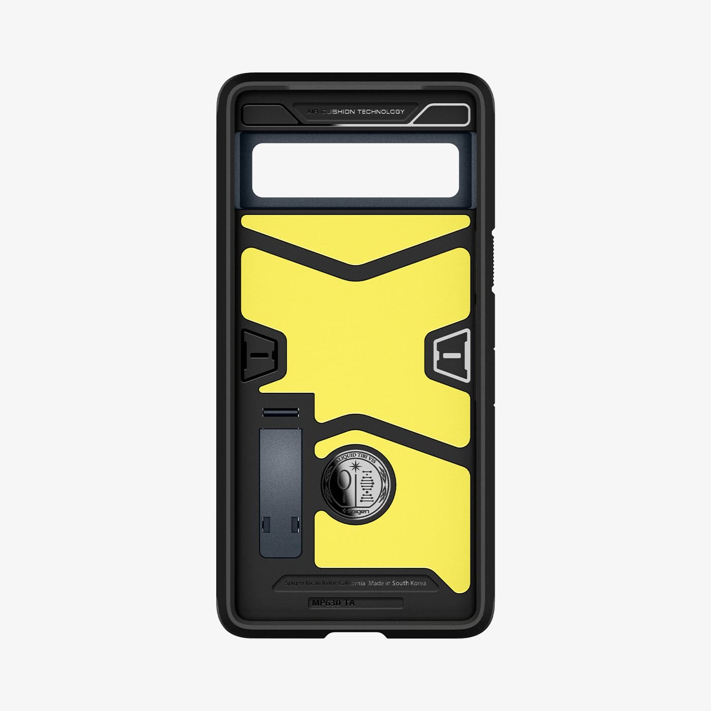 ACS04702 - Pixel 7 Case Tough Armor in metal slate showing the inside of case