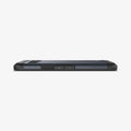 ACS04702 - Pixel 7 Case Tough Armor in metal slate showing the side and partial back with device laying flat