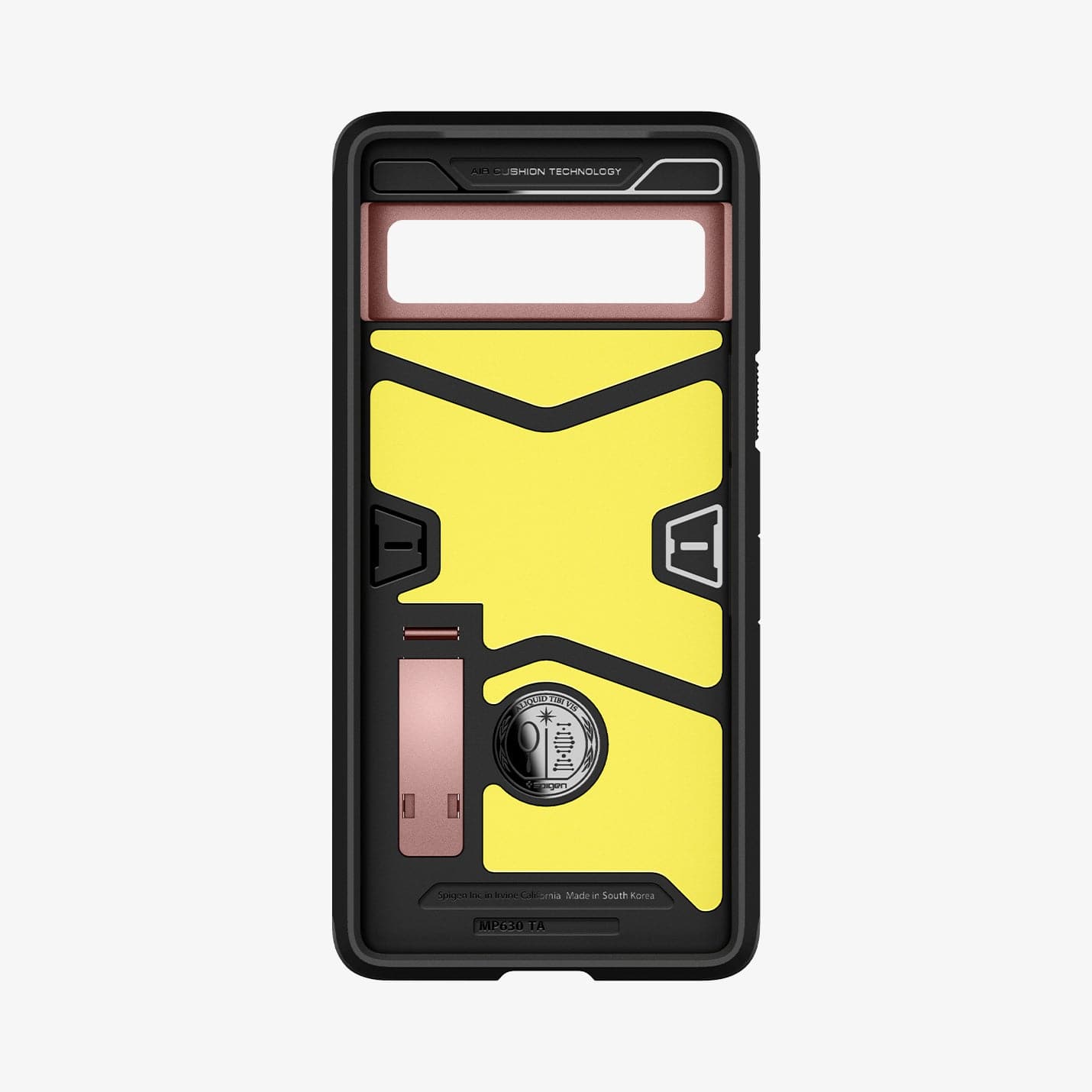 ACS04703 - Pixel 7 Case Tough Armor in rose gold showing the inside of case