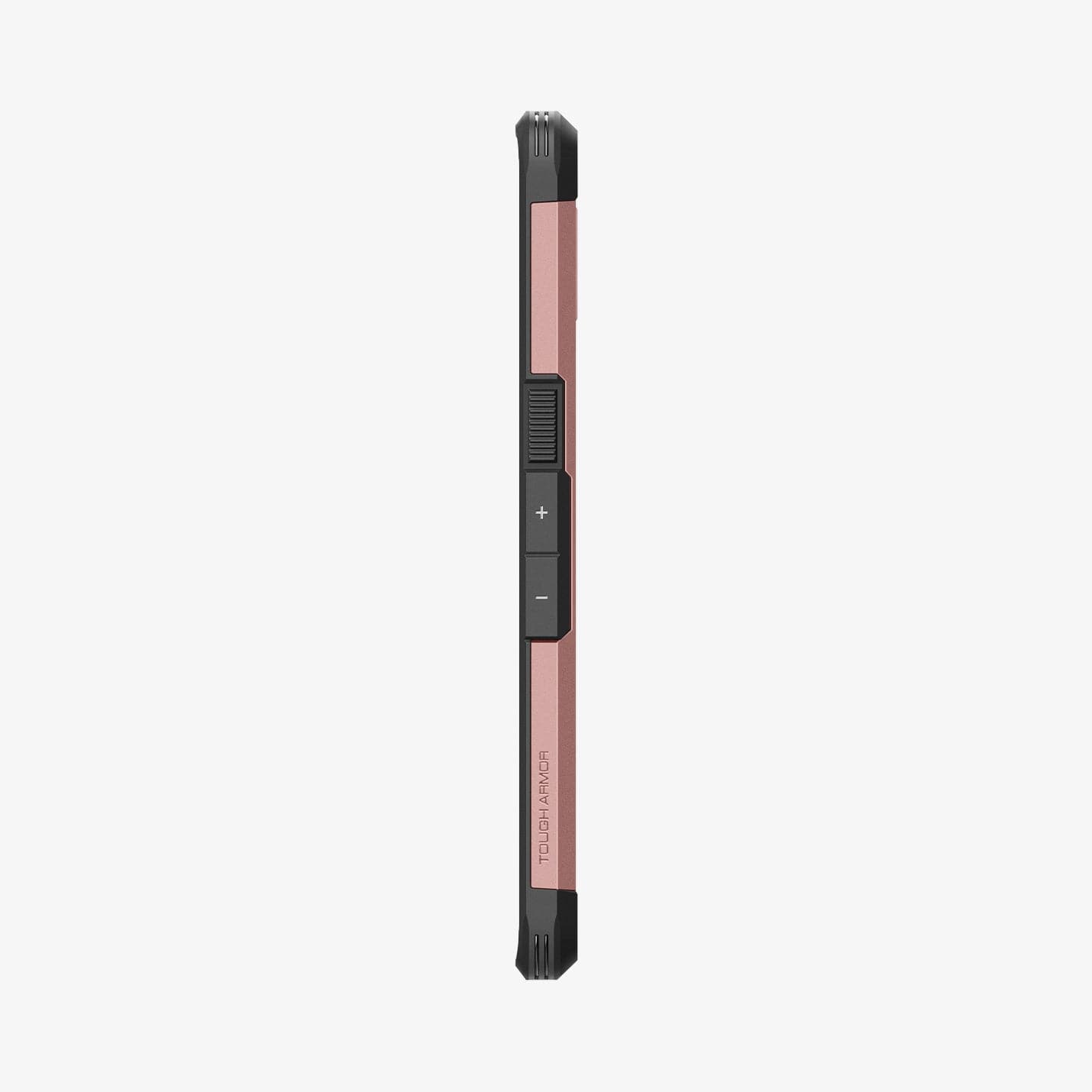 ACS04703 - Pixel 7 Case Tough Armor in rose gold showing the side with volume controls
